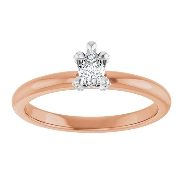 Claw-Prong Accented Engagement Ring Image 3 Paul James Jewelers Angels Camp, CA