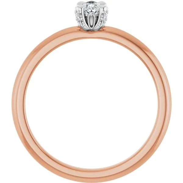 Claw-Prong Accented Engagement Ring Image 2 J. Thomas Jewelers Rochester Hills, MI