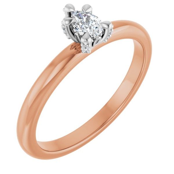 Claw-Prong Accented Engagement Ring
