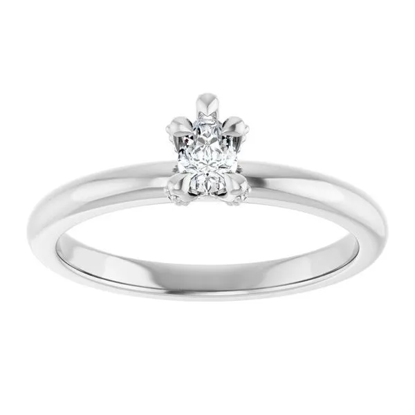 Claw-Prong Accented Engagement Ring Image 3 Arezzo Jewelers Elmwood Park, IL