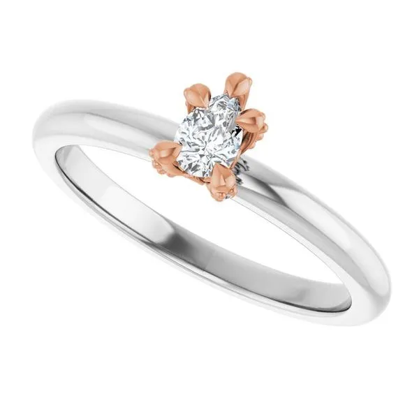 Claw-Prong Accented Engagement Ring Image 5 J. Thomas Jewelers Rochester Hills, MI