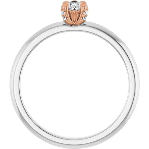 Claw-Prong Accented Engagement Ring Image 2 Futer Bros Jewelers York, PA