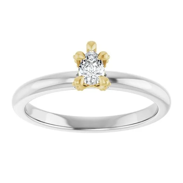 Claw-Prong Accented Engagement Ring Image 3 Don's Jewelry & Design Washington, IA