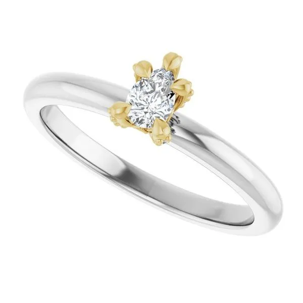 Claw-Prong Accented Engagement Ring Image 5 Shipley's Fine Jewelry Hampstead, MD