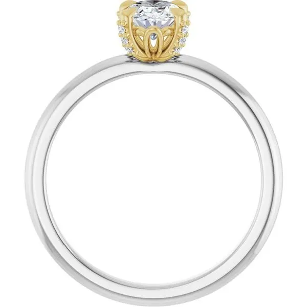 Claw-Prong Accented Engagement Ring Image 2 Shipley's Fine Jewelry Hampstead, MD