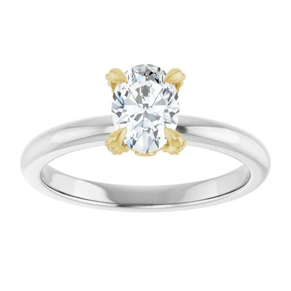 Claw-Prong Accented Engagement Ring Image 3 J. Thomas Jewelers Rochester Hills, MI