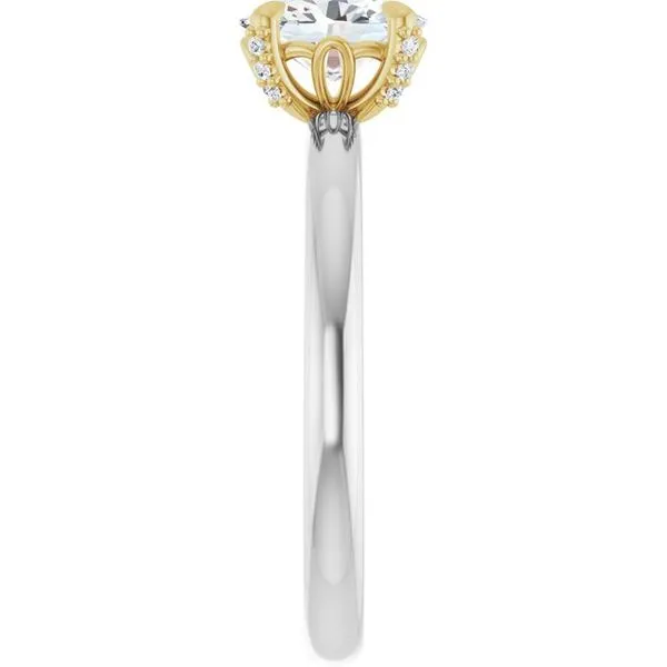 Claw-Prong Accented Engagement Ring Image 4 Raleigh Diamond Fine Jewelry Raleigh, NC