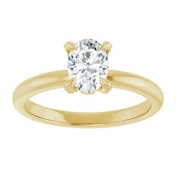 Claw-Prong Accented Engagement Ring Image 3 Jimmy Smith Jewelers Decatur, AL