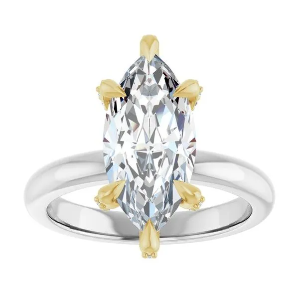 Claw-Prong Accented Engagement Ring Image 3 Paul James Jewelers Angels Camp, CA