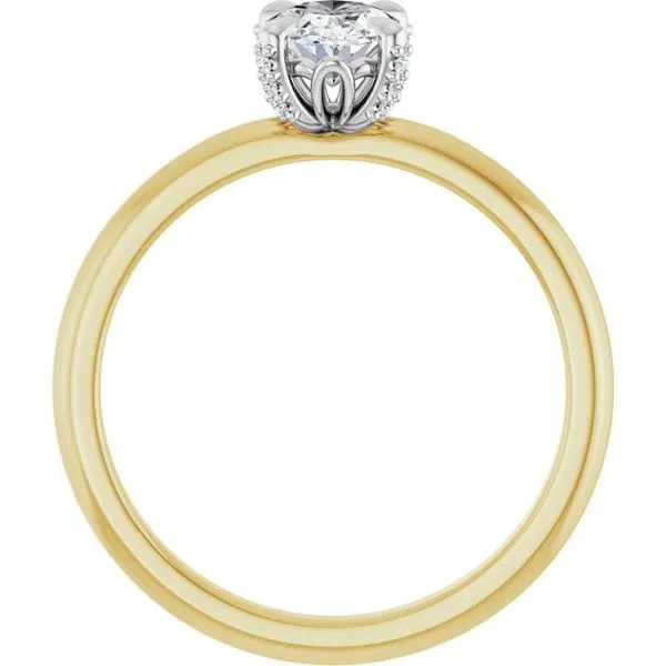 Claw-Prong Accented Engagement Ring Image 2 Raleigh Diamond Fine Jewelry Raleigh, NC