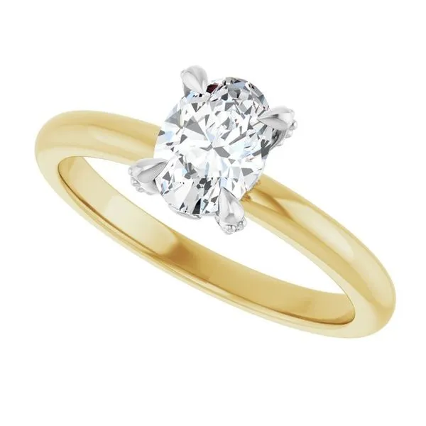 Claw-Prong Accented Engagement Ring Image 5 Jimmy Smith Jewelers Decatur, AL