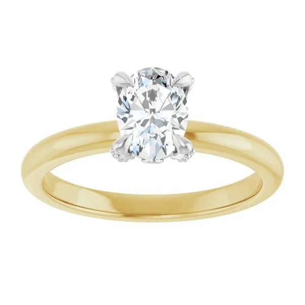 Claw-Prong Accented Engagement Ring Image 3 Mark Jewellers La Crosse, WI