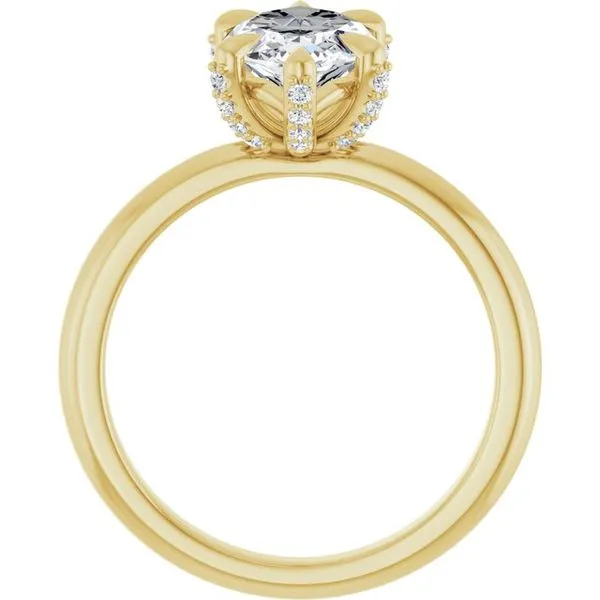 Claw-Prong Accented Engagement Ring Image 2 Arezzo Jewelers Elmwood Park, IL