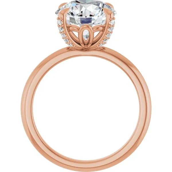 Claw-Prong Accented Engagement Ring Image 2 Futer Bros Jewelers York, PA