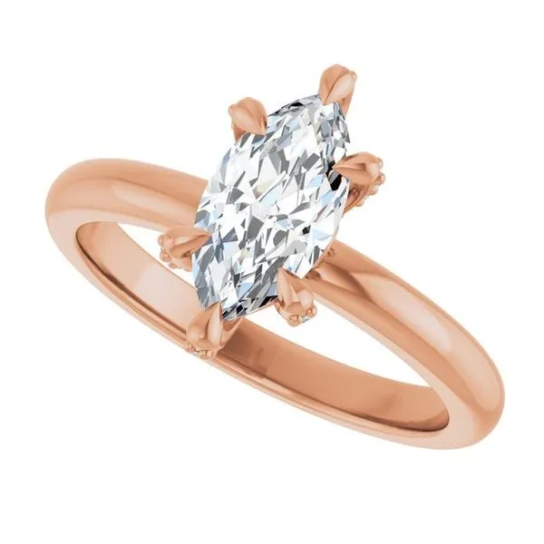 Claw-Prong Accented Engagement Ring Image 5 Jimmy Smith Jewelers Decatur, AL