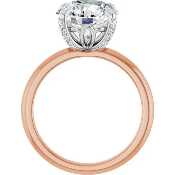 Claw-Prong Accented Engagement Ring Image 2 Mark Jewellers La Crosse, WI