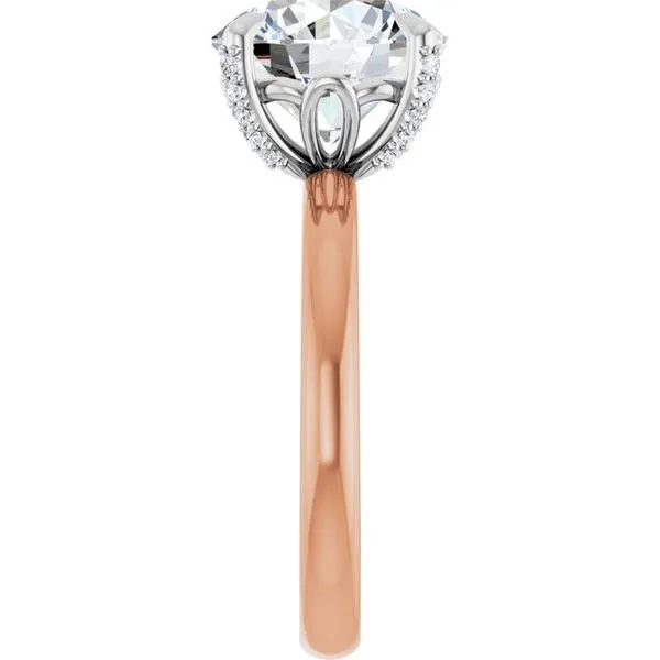 Claw-Prong Accented Engagement Ring Image 4 Arezzo Jewelers Elmwood Park, IL