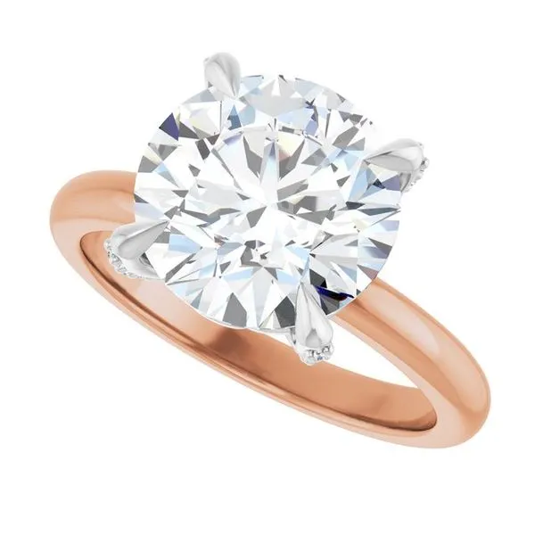 Claw-Prong Accented Engagement Ring Image 5 Jimmy Smith Jewelers Decatur, AL