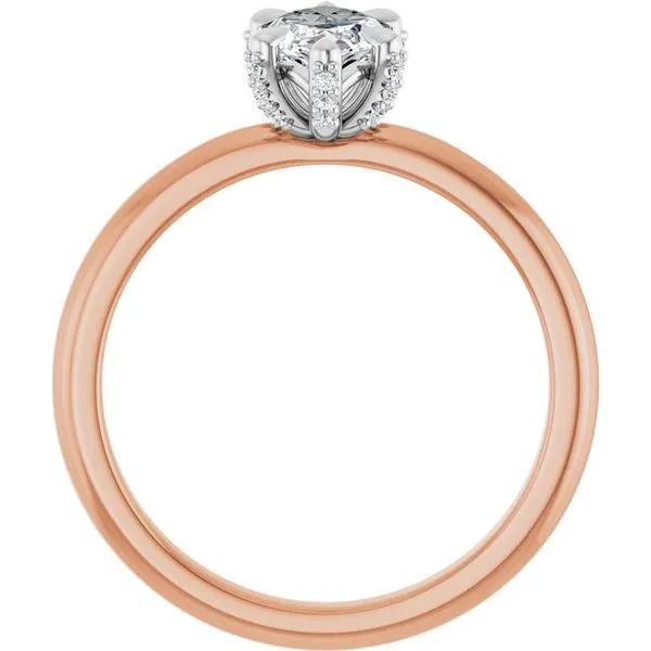 Claw-Prong Accented Engagement Ring Image 2 Austin's Fine Diamonds & Jewelry Lyndhurst, NJ
