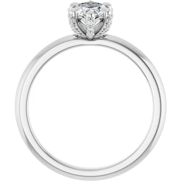 Claw-Prong Accented Engagement Ring Image 2 Shipley's Fine Jewelry Hampstead, MD