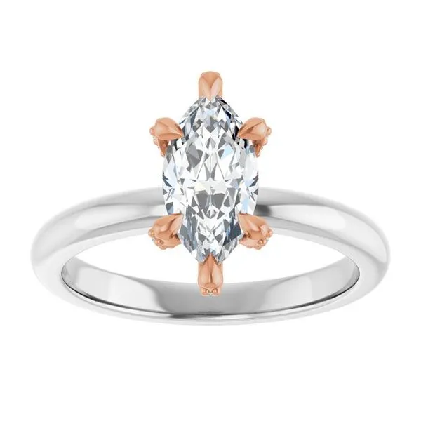 Claw-Prong Accented Engagement Ring Image 3 Don's Jewelry & Design Washington, IA