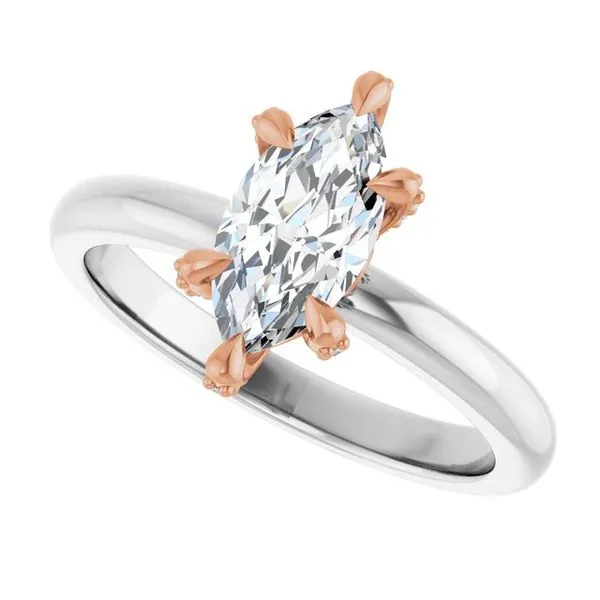 Claw-Prong Accented Engagement Ring Image 5 Futer Bros Jewelers York, PA