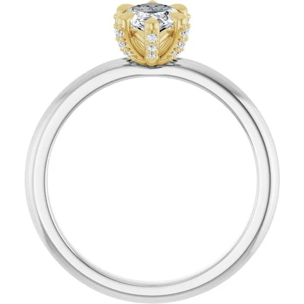 Claw-Prong Accented Engagement Ring Image 2 Stuart Benjamin & Co. Jewelry Designs San Diego, CA