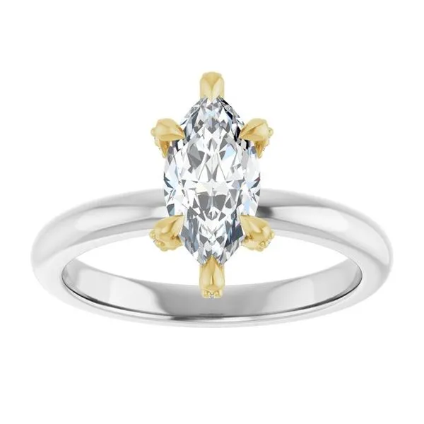 Claw-Prong Accented Engagement Ring Image 3 Futer Bros Jewelers York, PA