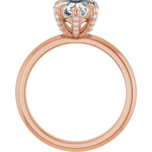 Claw-Prong Accented Engagement Ring Image 2 Don's Jewelry & Design Washington, IA