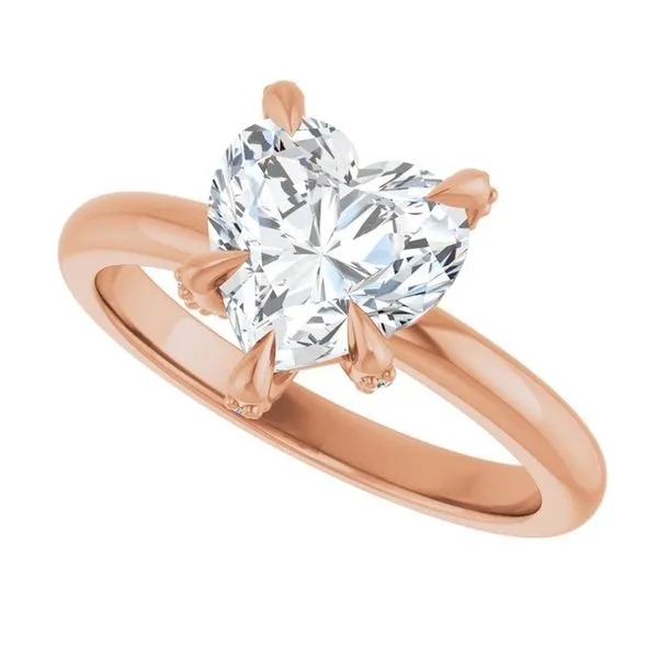 Claw-Prong Accented Engagement Ring Image 5 Arezzo Jewelers Elmwood Park, IL