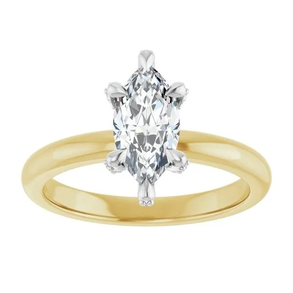 Claw-Prong Accented Engagement Ring Image 3 Futer Bros Jewelers York, PA