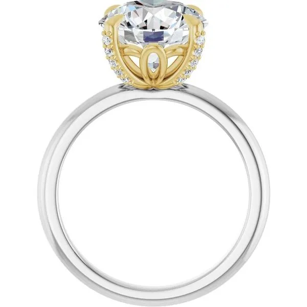 Claw-Prong Accented Engagement Ring Image 2 Clater Jewelers Louisville, KY