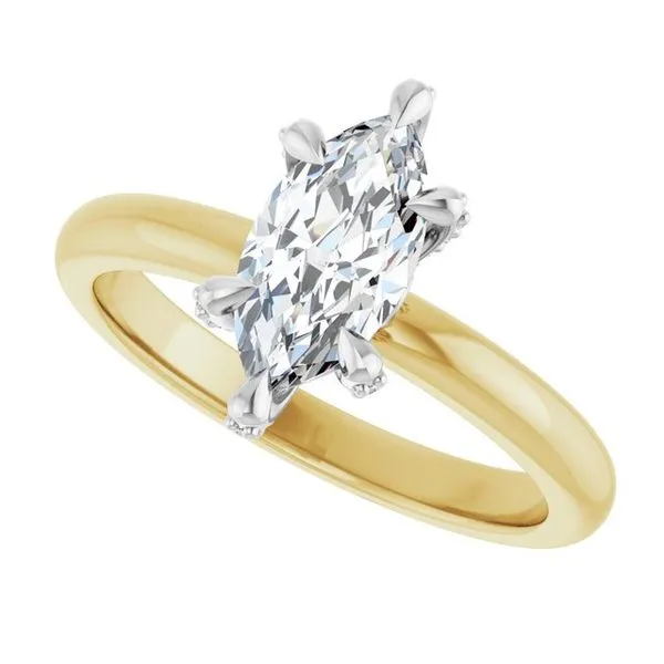 Claw-Prong Accented Engagement Ring Image 5 Mark Jewellers La Crosse, WI