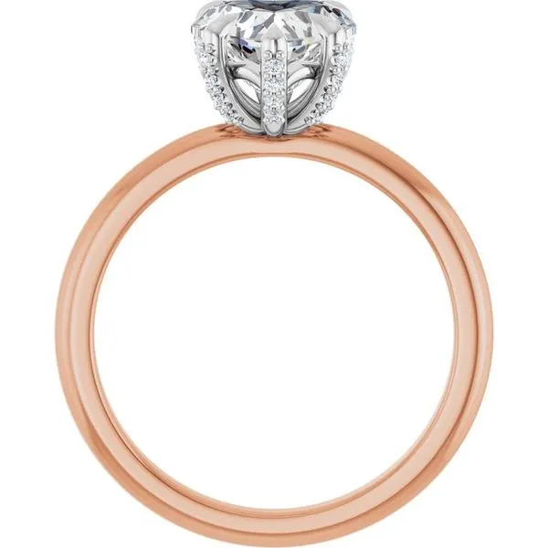 Claw-Prong Accented Engagement Ring Image 2 Morin Jewelers Southbridge, MA