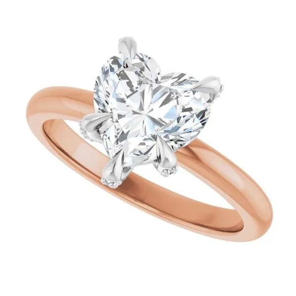 Claw-Prong Accented Engagement Ring Image 5 J. West Jewelers Round Rock, TX