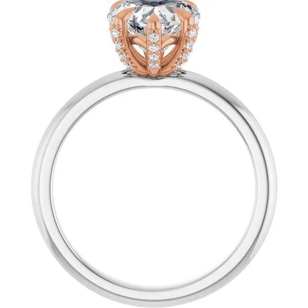 Claw-Prong Accented Engagement Ring Image 2 J. Thomas Jewelers Rochester Hills, MI