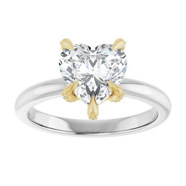 Claw-Prong Accented Engagement Ring Image 3 Don's Jewelry & Design Washington, IA