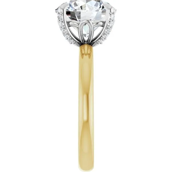 Claw-Prong Accented Engagement Ring Image 4 Virtus Collective Newport Beach , CA