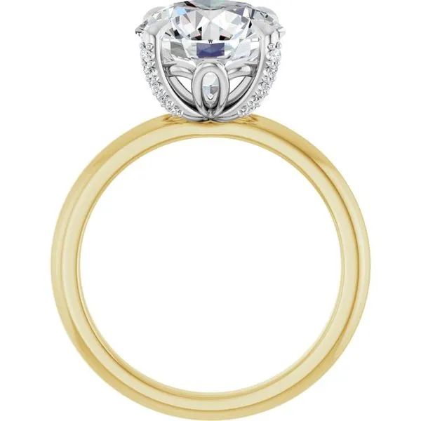 Claw-Prong Accented Engagement Ring Image 2 Vulcan's Forge LLC KANSAS CITY, MO