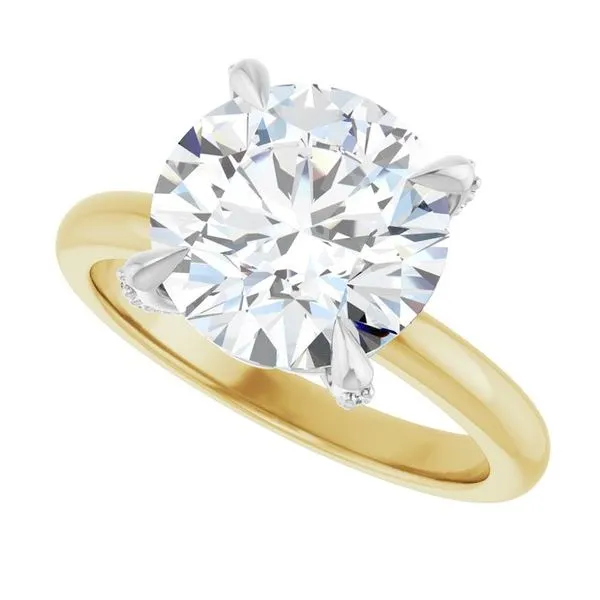 Claw-Prong Accented Engagement Ring Image 5 Jimmy Smith Jewelers Decatur, AL