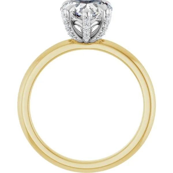 Claw-Prong Accented Engagement Ring Image 2 Northwood Jewelers Northwood, OH