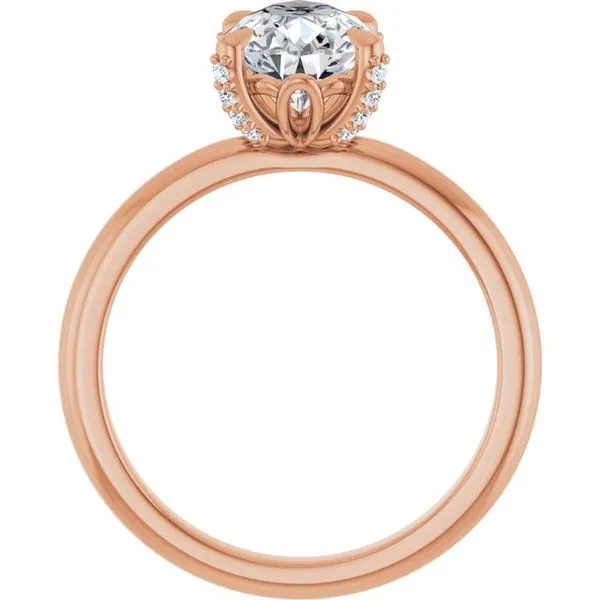 Claw-Prong Accented Engagement Ring Image 2 J. Thomas Jewelers Rochester Hills, MI