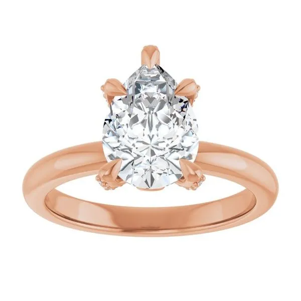 Claw-Prong Accented Engagement Ring Image 3 J. Thomas Jewelers Rochester Hills, MI