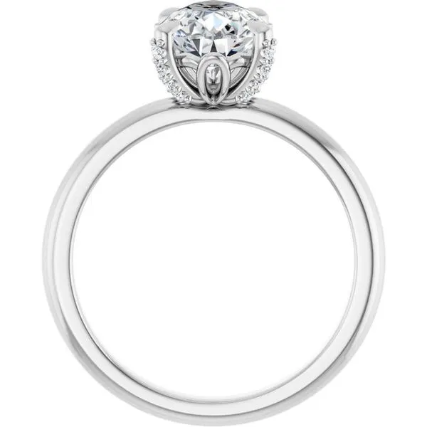 Claw-Prong Accented Engagement Ring Image 2 Vulcan's Forge LLC KANSAS CITY, MO