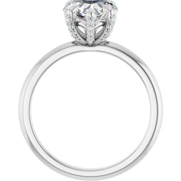 Claw-Prong Accented Engagement Ring Image 2 Stuart Benjamin & Co. Jewelry Designs San Diego, CA