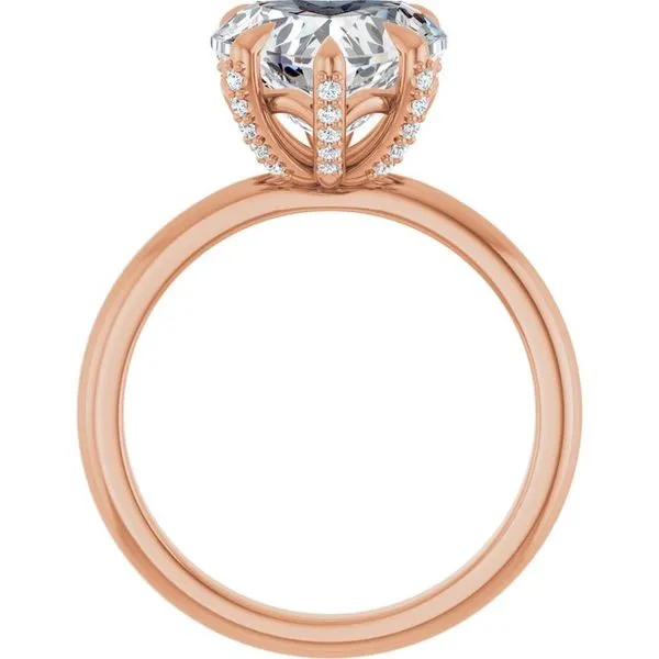 Claw-Prong Accented Engagement Ring Image 2 J. Thomas Jewelers Rochester Hills, MI