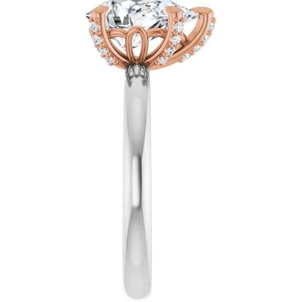 Claw-Prong Accented Engagement Ring Image 4 Paul James Jewelers Angels Camp, CA