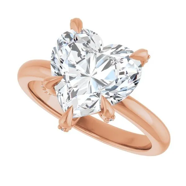 Claw-Prong Accented Engagement Ring Image 5 Shipley's Fine Jewelry Hampstead, MD