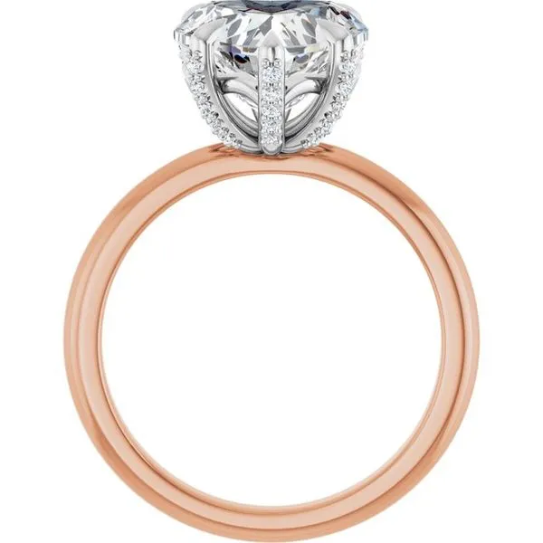 Claw-Prong Accented Engagement Ring Image 2 Jimmy Smith Jewelers Decatur, AL