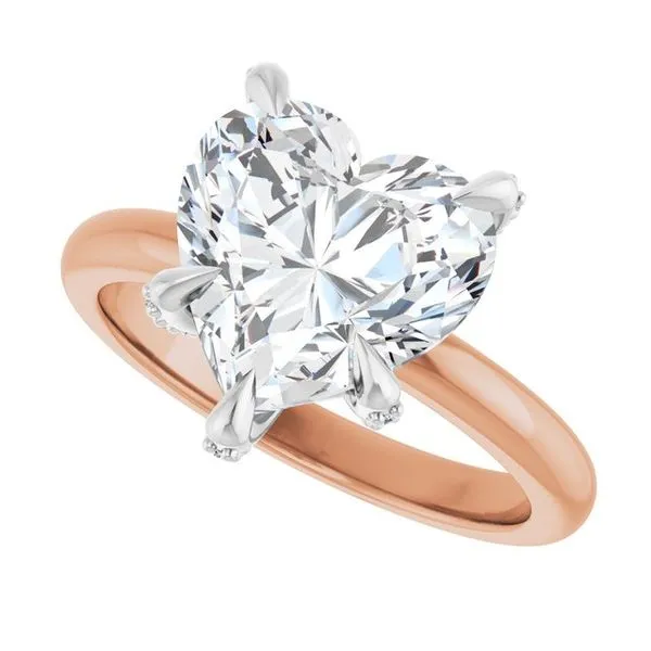 Claw-Prong Accented Engagement Ring Image 5 Shipley's Fine Jewelry Hampstead, MD